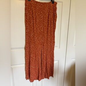 Roxy geometric print pull on wide leg pants boho summer beachy vacation cruise